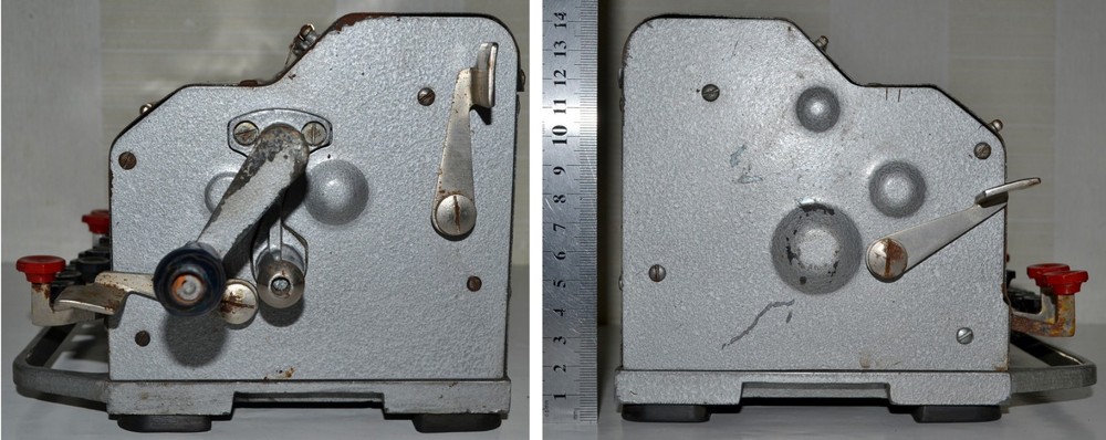 Vintage Soviet arithmometer adding machine calculator VK-1