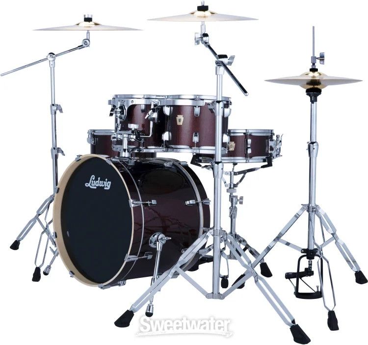 Ludwig Evolution 5-piece Complete Drum Set - Caramel Sparkle