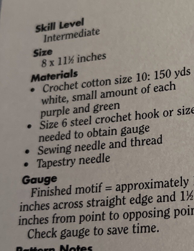 CROCHET ~ “Delicate Violets Doily” ~ PATTERN ~