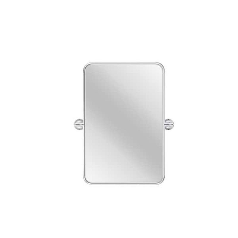 Belleflor 20 in. W x 30 in. H Classic Rectangular Metal Frame Silver Adjustable