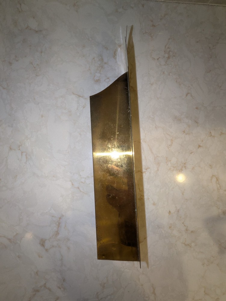 Vintage Brass Long Matchstick Holder