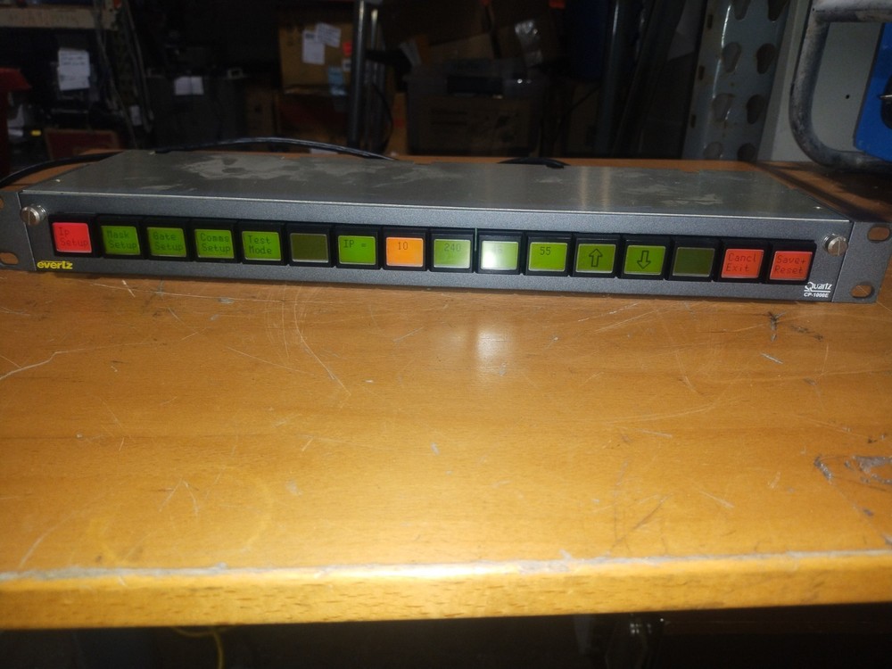 Evertz Quartz CP-1000E Intelligent Router Control Panel