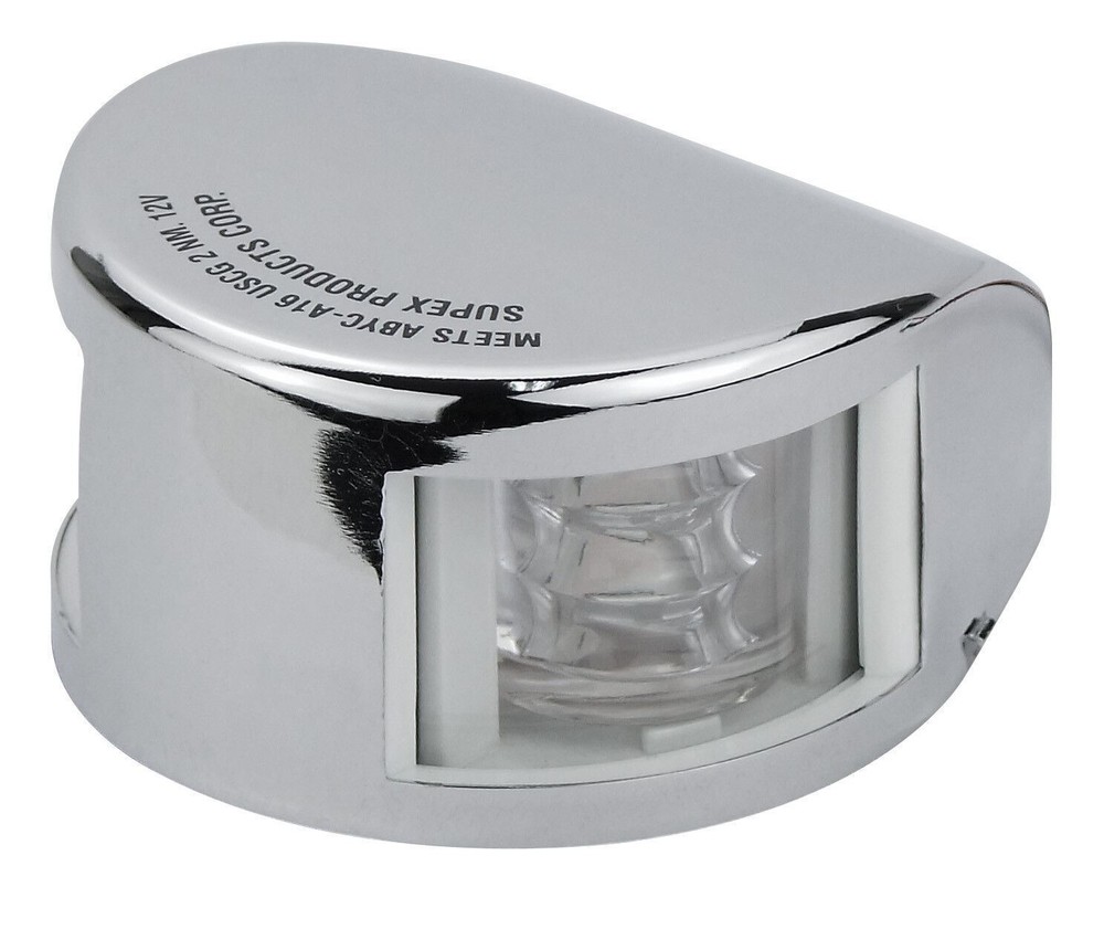 Navigation Light Bi Colour Horizontal Mount Deck Bow Nav Light 12 Volt SS Case