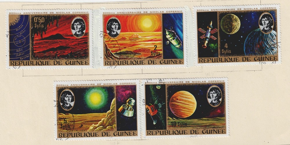 Guinee Astronomy Space Explorers Copernicus set 1969 GUY