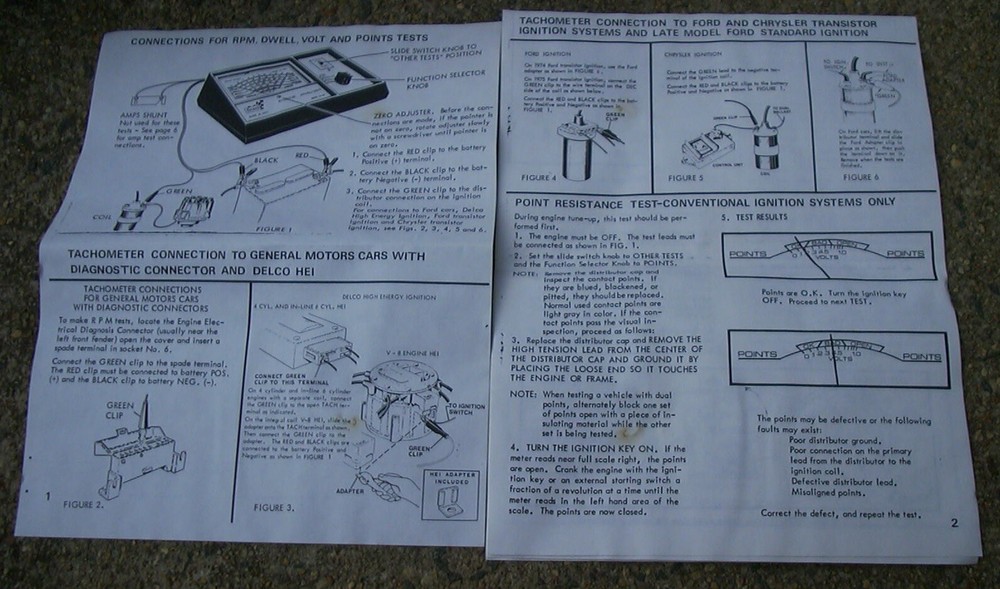 Sear's Engine Analyzer, 12V Ignition System, in good working order