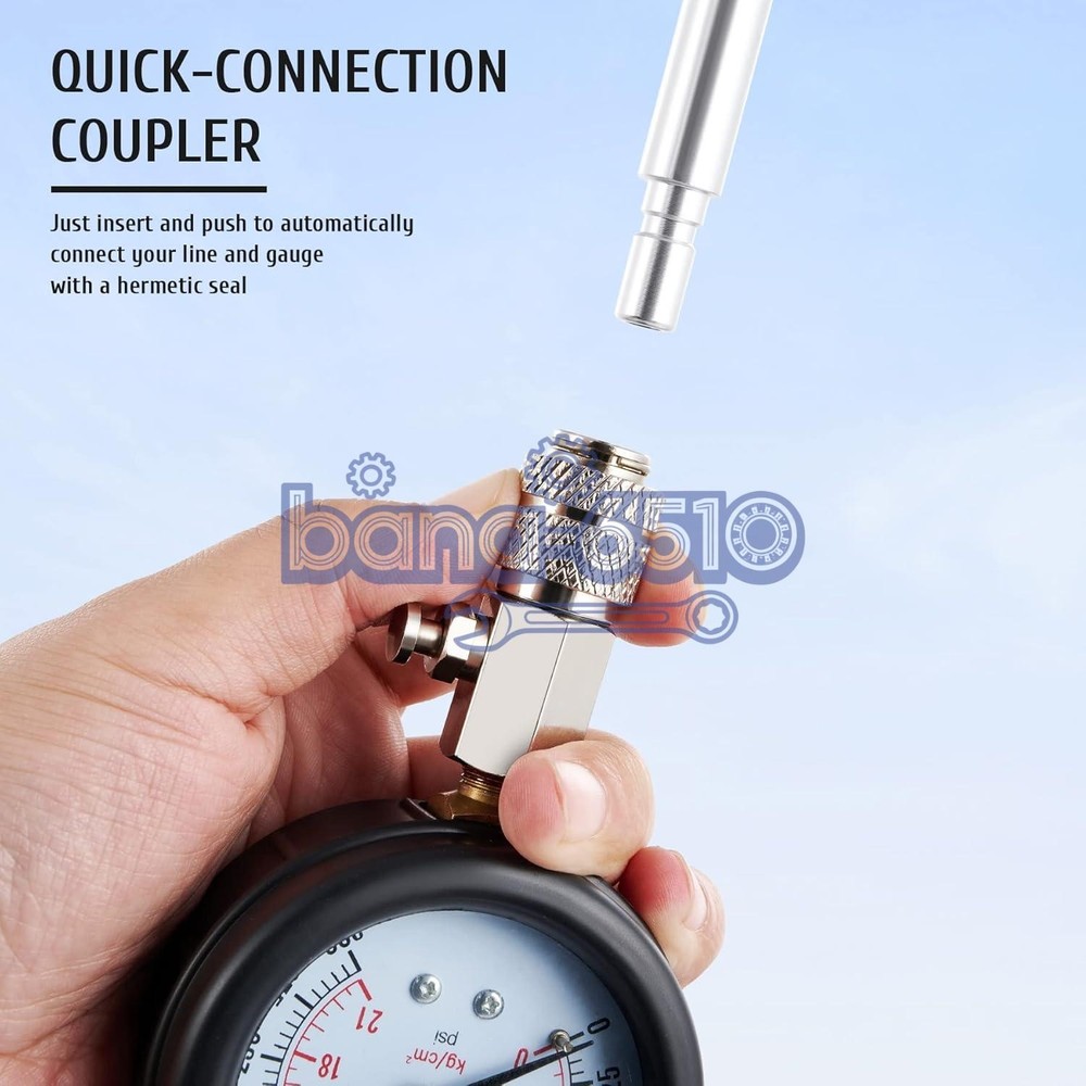 Petrol Engine Cylinder Compression Tester Kit for Automotive Motorcycle Tool Kit