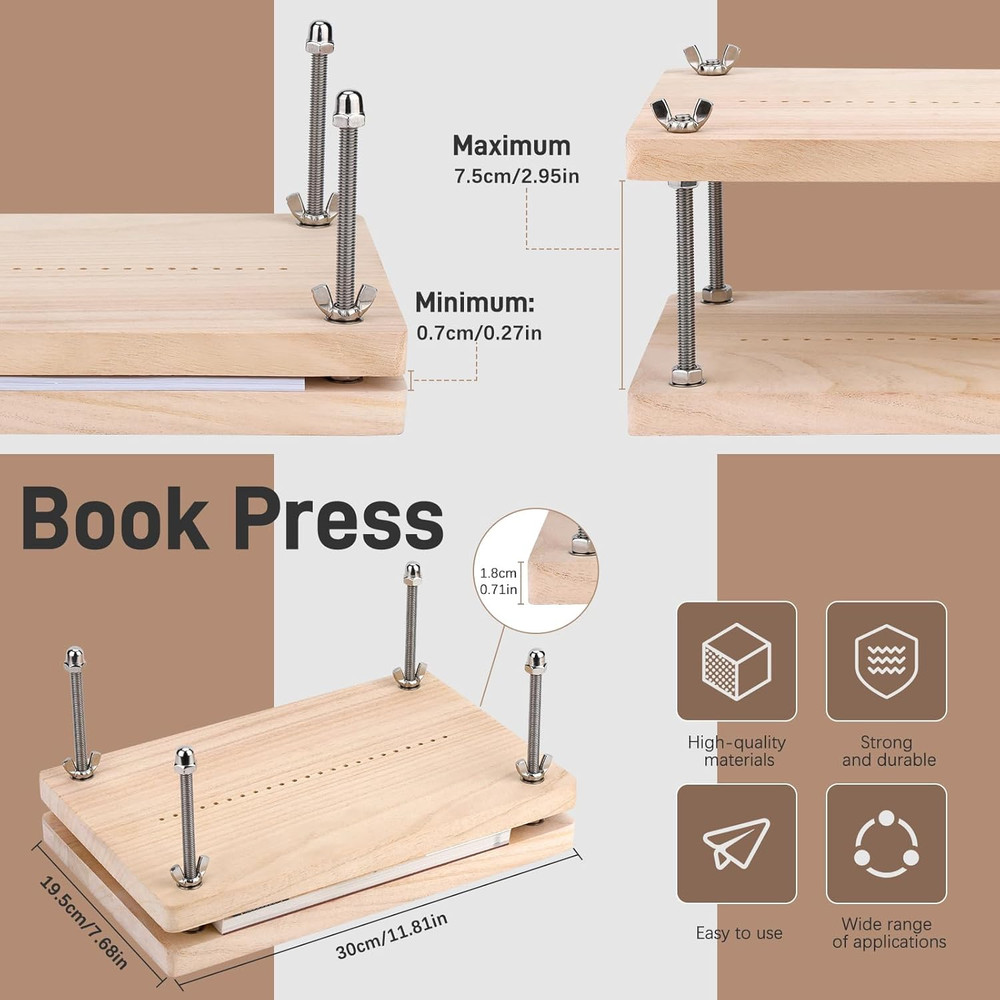 Book Press, Bookbinding Press, Book Binding Kits, Book Binding Materials, Bookbi