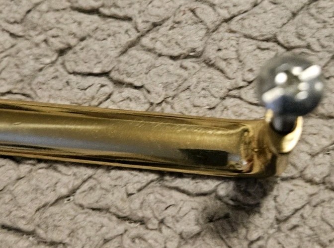 Polished Brass Door Pull Handle 3 Inches
