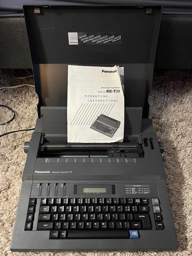 Panasonic Electronic Typewriter RK-T33