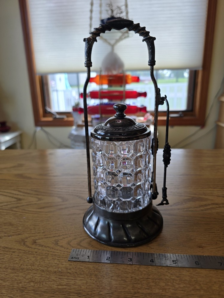 Antique Pickle Castor Stand Silver Plated