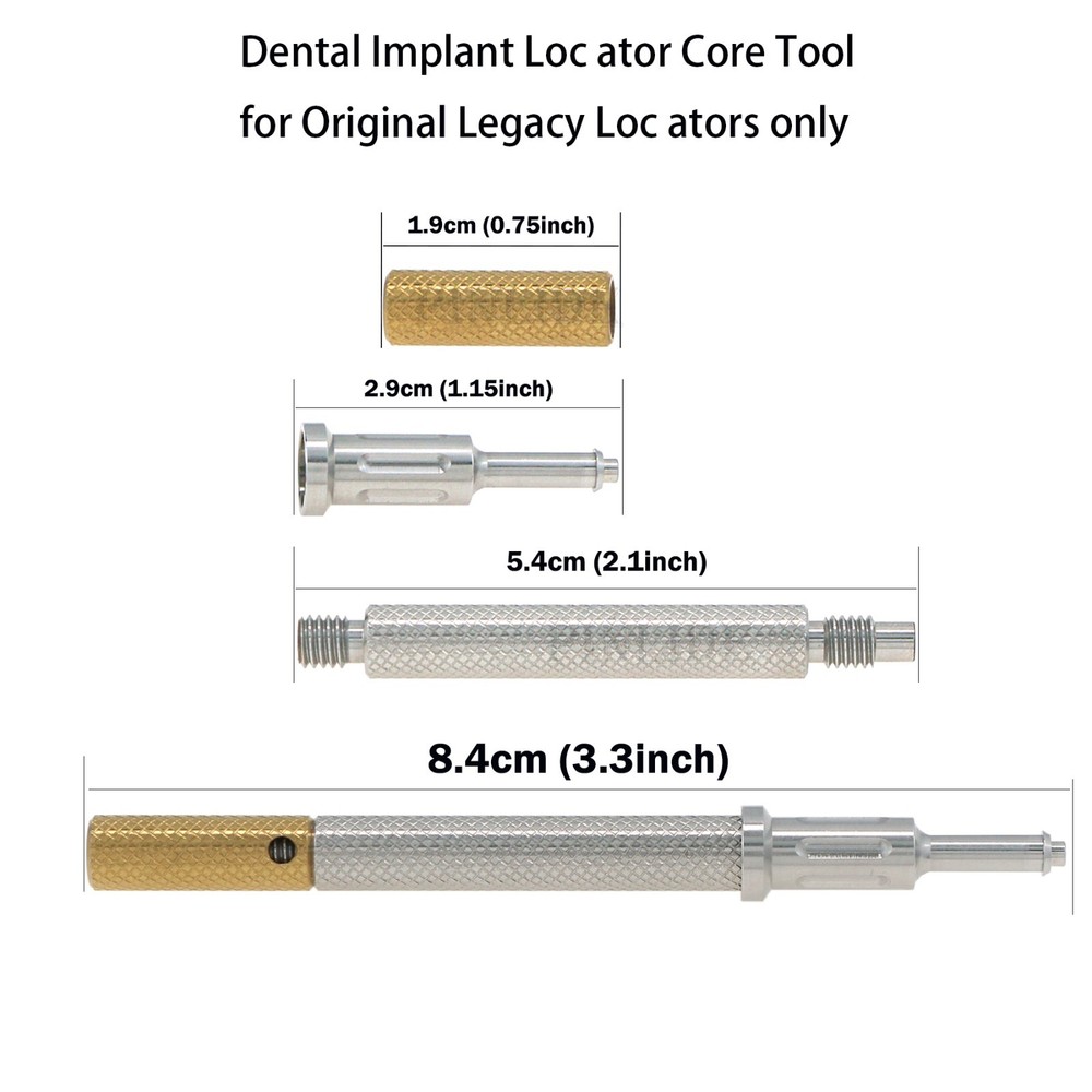 Dental Universal Retention Cap Insertion Extraction Overdenture Remove Core Tool