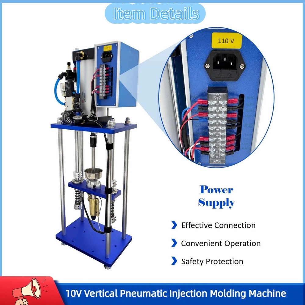 110V Pneumatic Injection Molding Machine Lab Prototype Plastic Injection