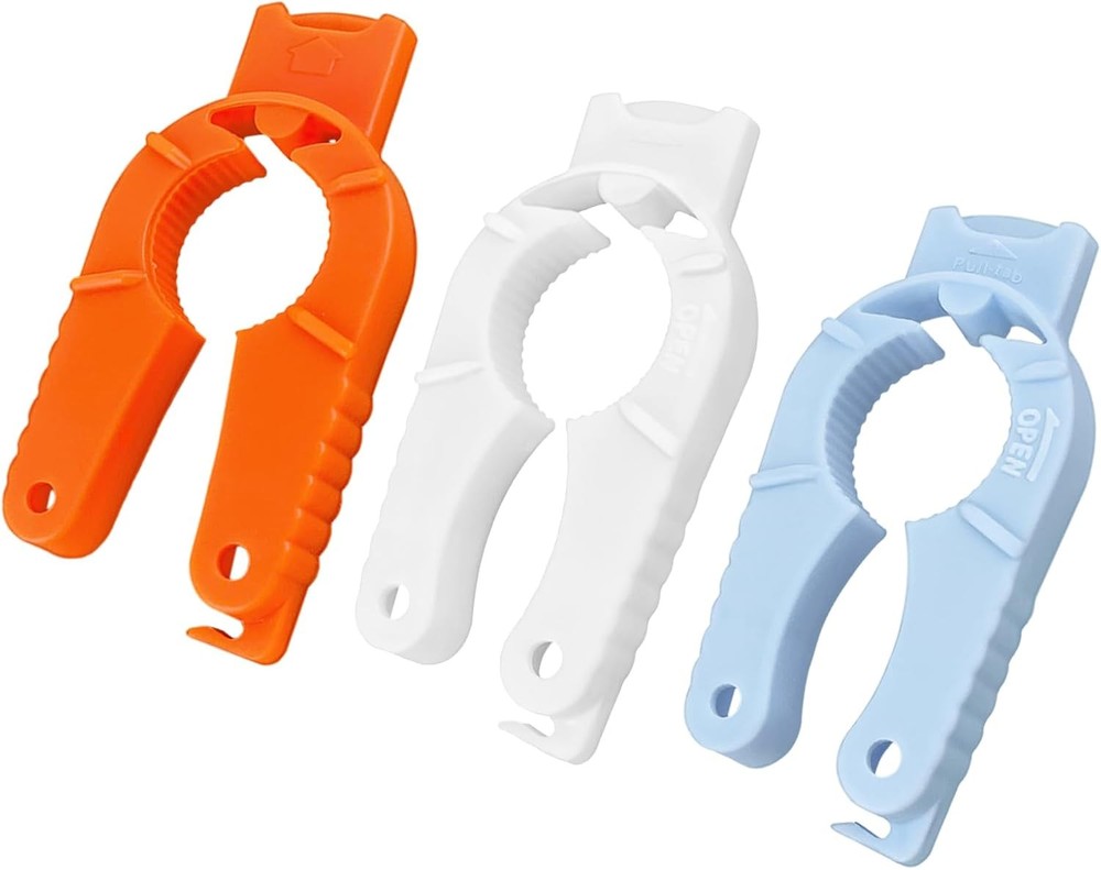 Can and Bottle Opener Multi Function, 3 Pack Standard, Blue, Orange, White