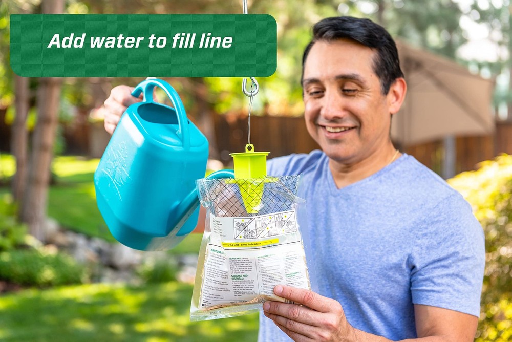 Easy Fly Control Outdoor Hanging Trap Fast Acting Disposable Pest Control