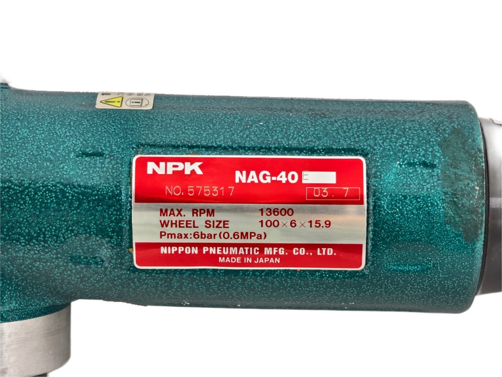 Nippon Pneumatic NPK NAG-40 E Cutter Air Tools Multi 100 mm Angle Sende Grinder