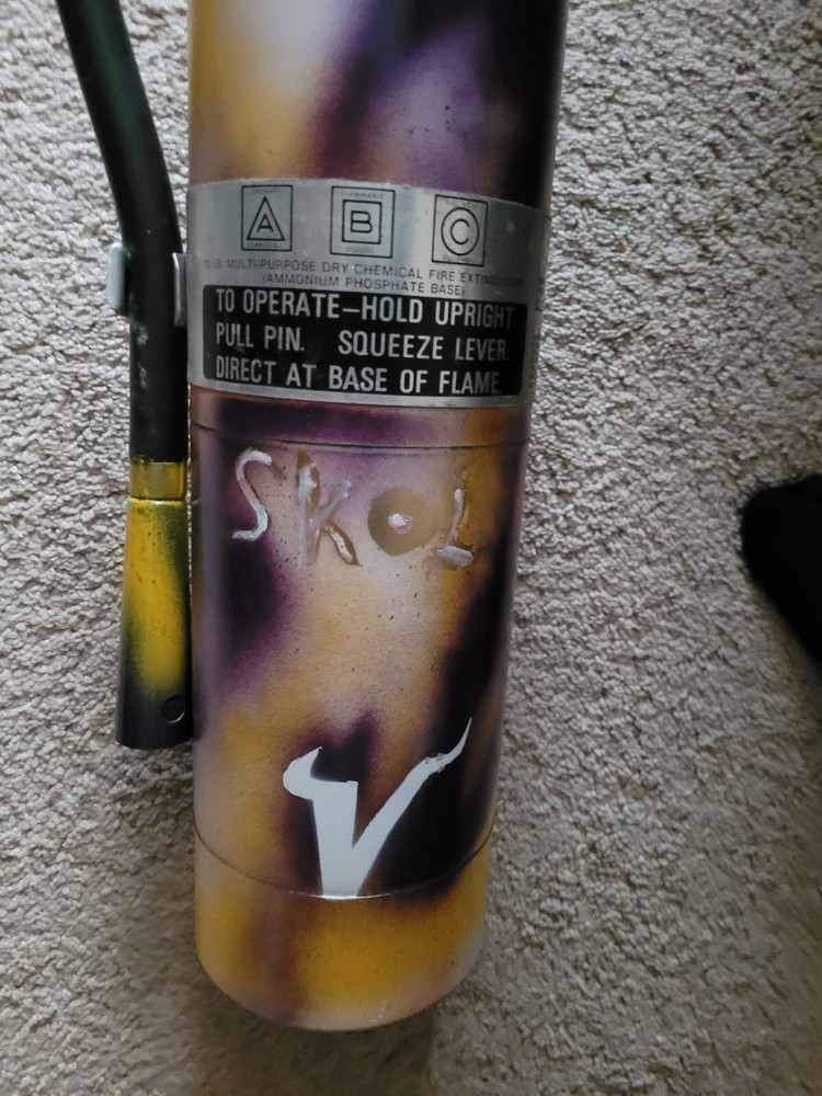 Amerex 10lb abc fire Extinguisher custom (Vikings) EDITION