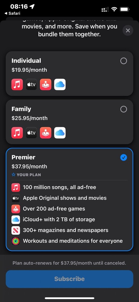Apple One Family Share
