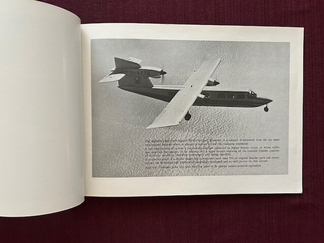 Britten Norman Trislander 1970 Brochure