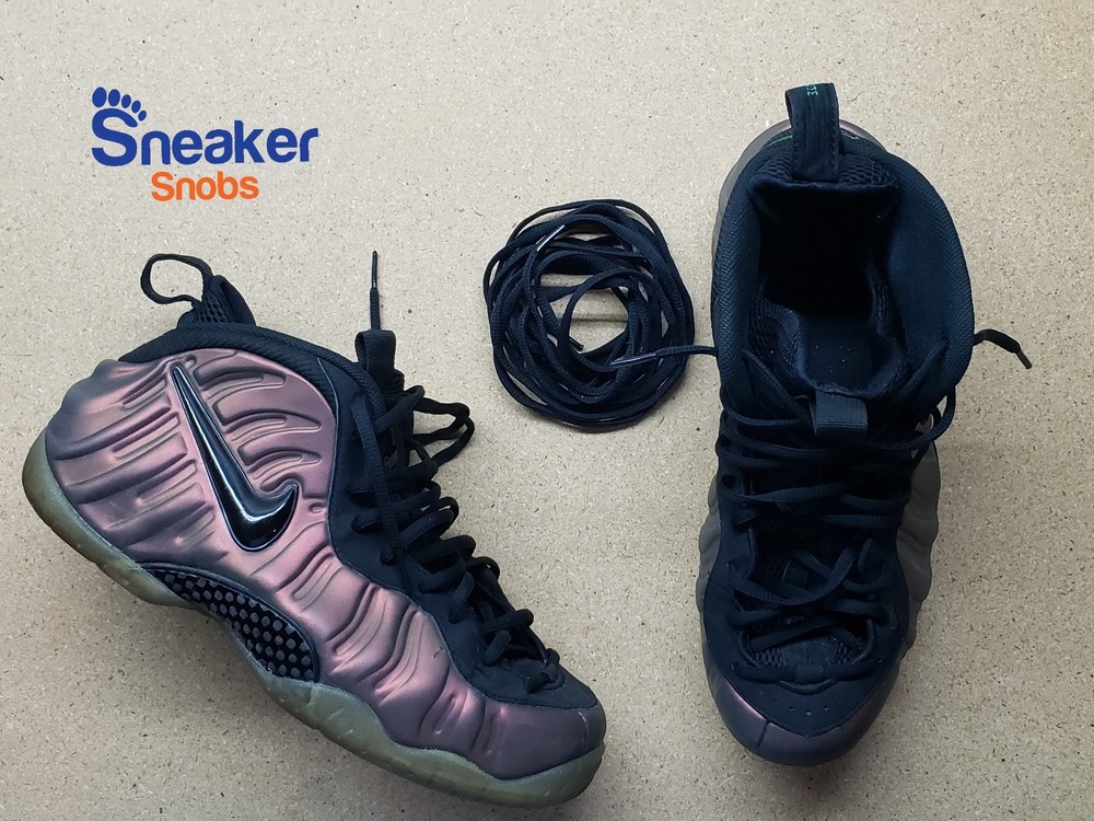 Foamposite Replacement Oval Shoe Laces - Black ( Pair)