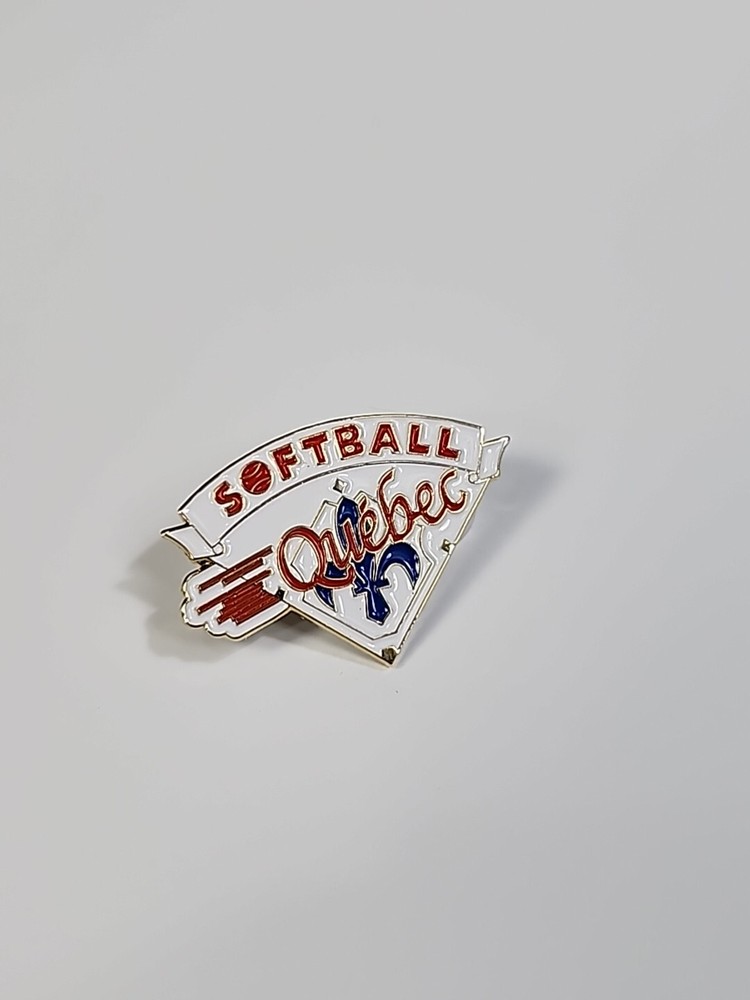 Softball Quebec Lapel Pin