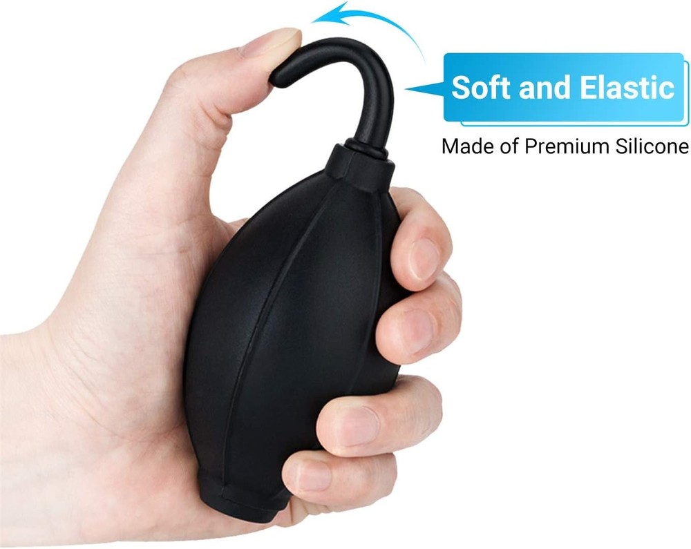 Soft Tip Silicone Super Air Blower Blaster Pump Black