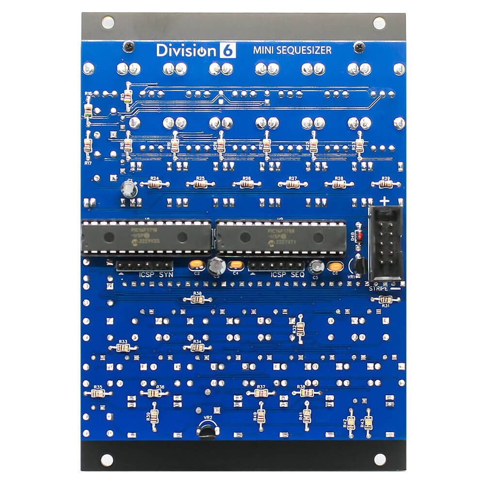 Division 6 Mini Sequesizer PCB, Panel & ICs - Synth & Sequencer Eurorack PCB Set