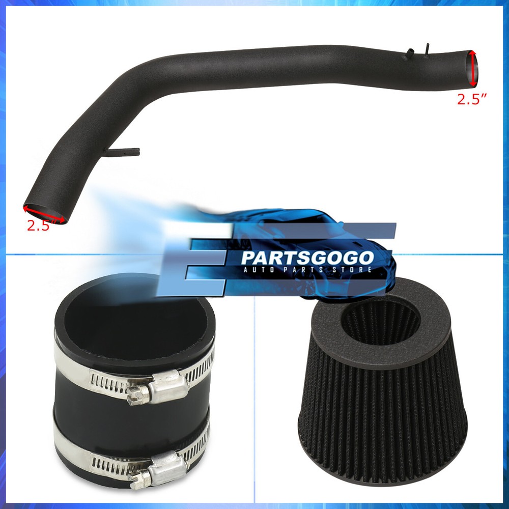 For 90-93 Acura Integra DA9 DB1 Cold Air Induction Intake System Black + Filter