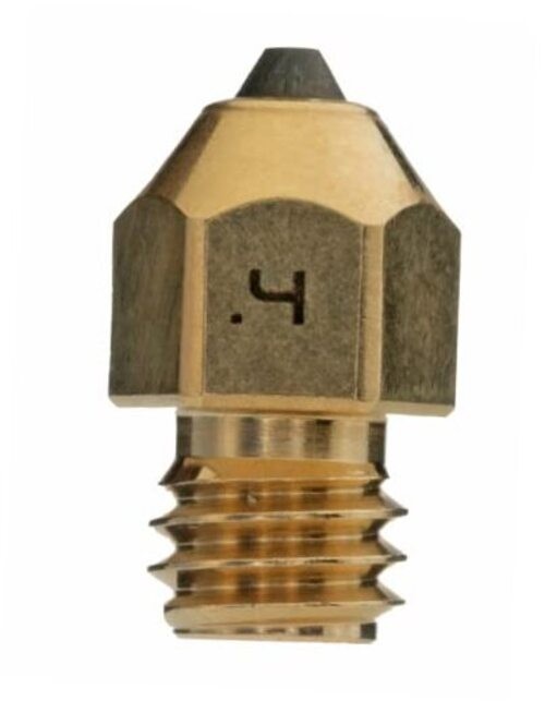 Diamondback Nozzles – MK8 Compatible – Polycrystalline Solid Diamond Tip 0.4mm