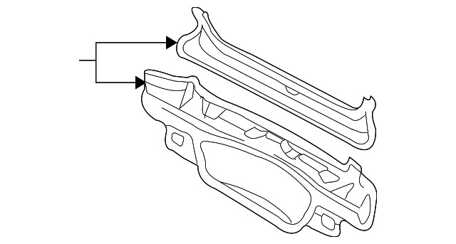 Genuine GM Rear End Lower Panel 12481607