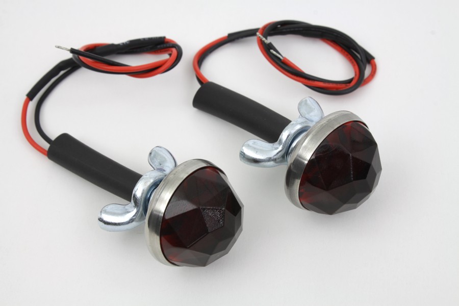 Red LED Reflector Set for Harley-Davidson