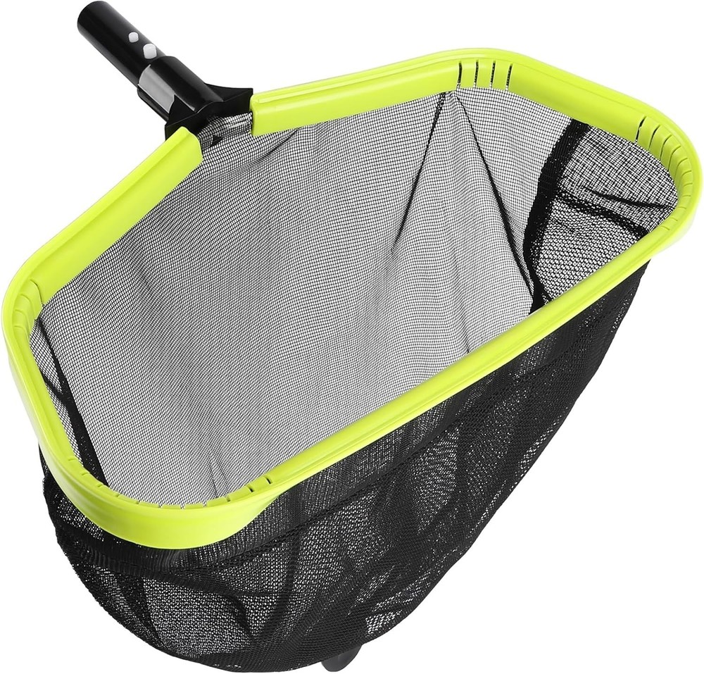 Double-Layer Deep Bag Pool Skimmer Net with Reinforced Frame - Fine Mesh Pool