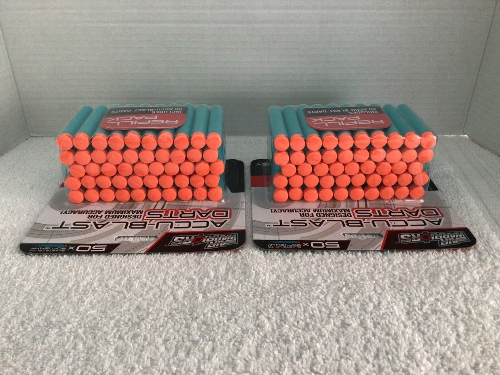 Air Warriors Accu Blast Darts Refill Pack 50 Darts Per Pack