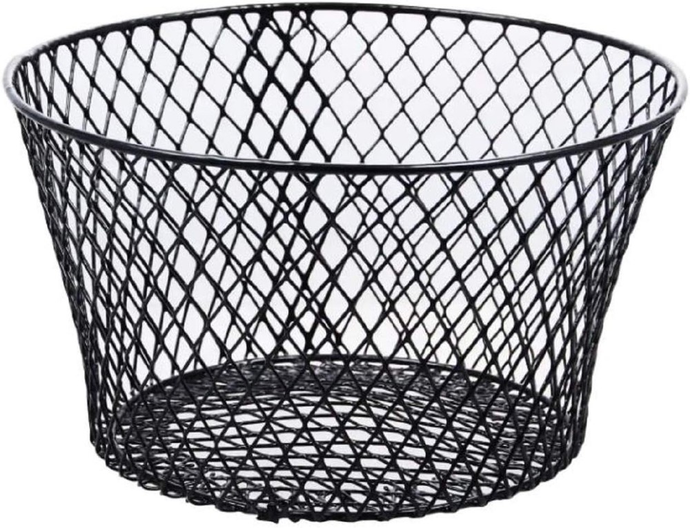 (4) Small Metal Rectangular Oval & round Wire Baskets with or without Handles