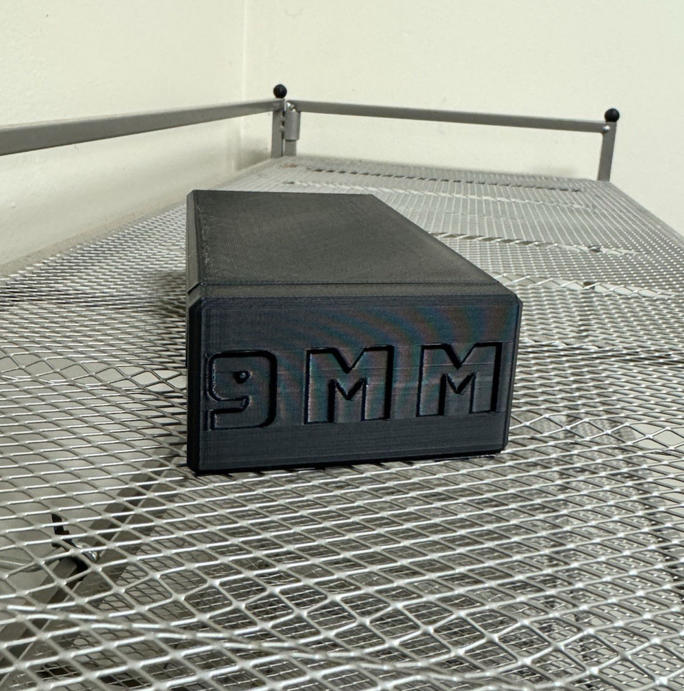 9MM Ammo Box 50rd Capacity (3 Pack)