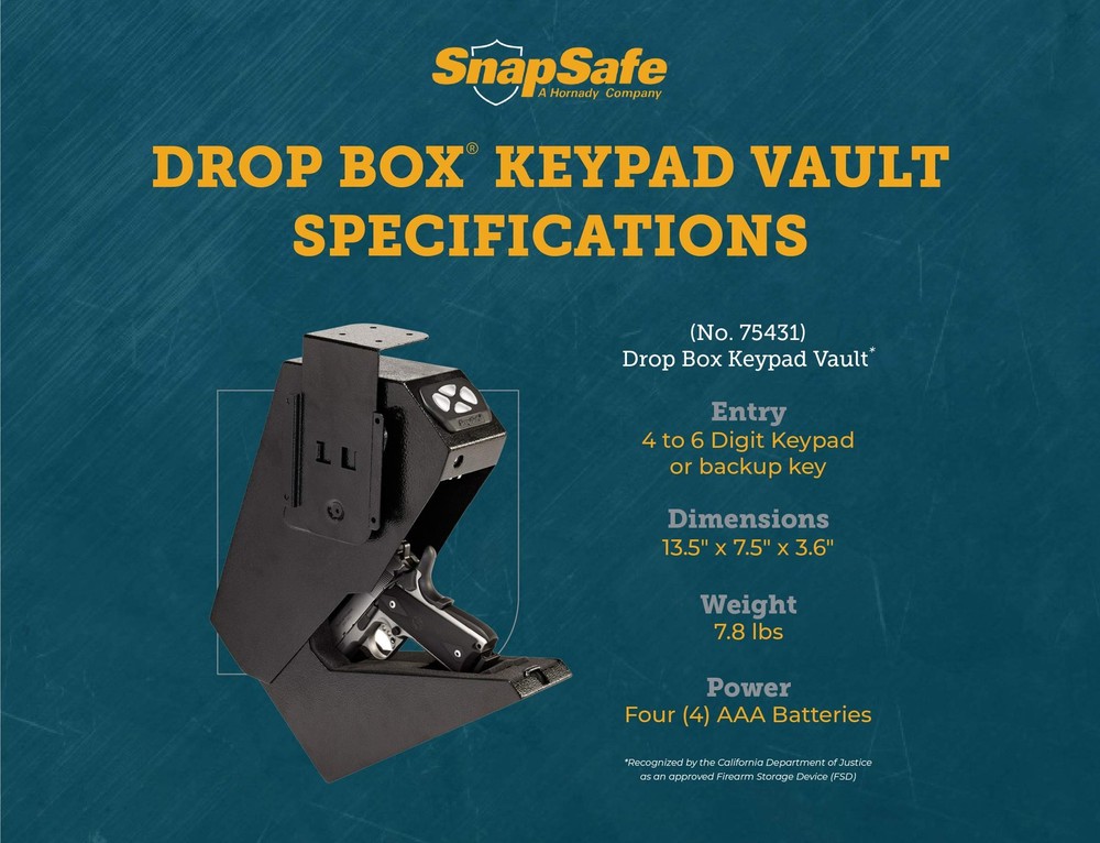 SnapSafe Keypad Safes