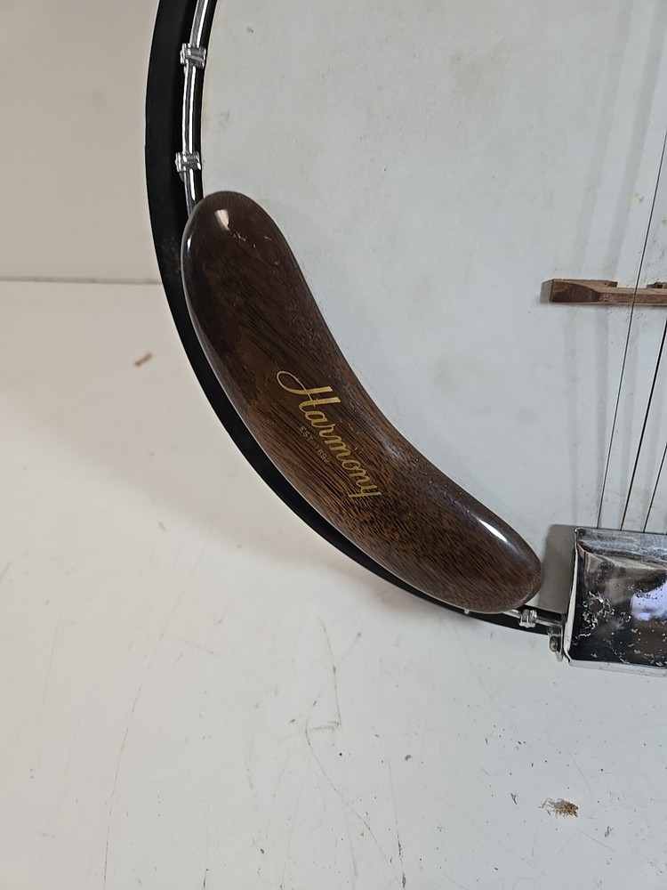 Vintage Harmony 5 String Eagle Banjo With Case