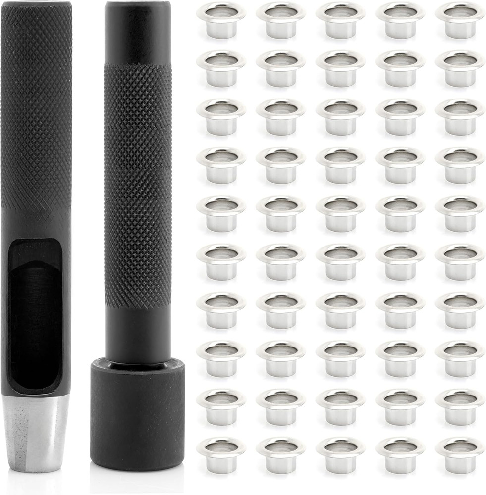 4Mm Grommet Tool Kit Eyelet Setting Tool Grommet Setter Hole Punch Cutter & Pack