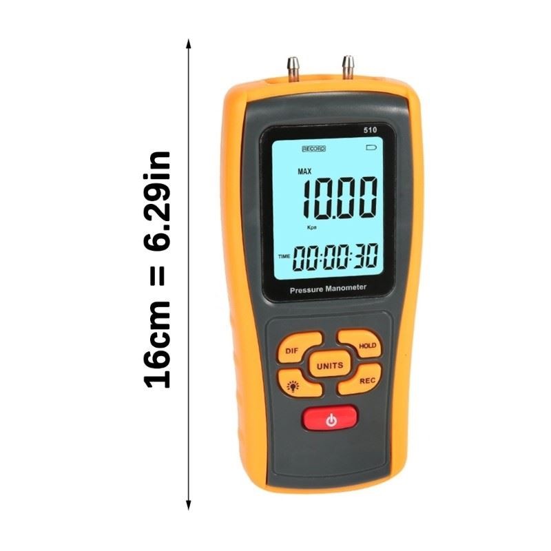 Accurate Gas Pressure Meter Data Storage Function for Laboratory Calibration