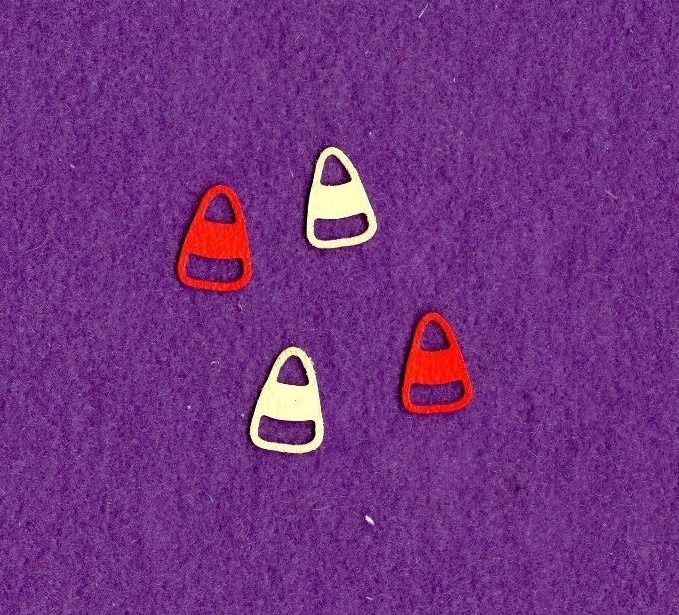 CANDY CORN qk die cuts Scrapbook cards