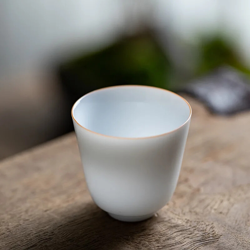 Kung Fu Tea Cup Ceramic Whiteware Single Cup Ceramic Teacup Master Cup