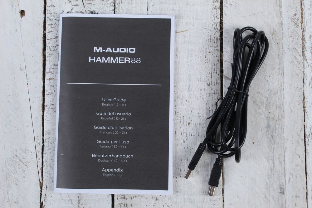 M-Audio Hammer 88 Keyboard Controller 88 Key USB / MIDI Keyboard Controller