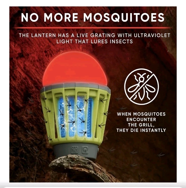 Camping Lantern with Mosquito Protection | Rechargeable Battery, US