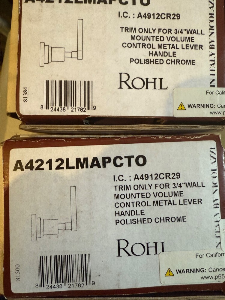 Rohl Control lever