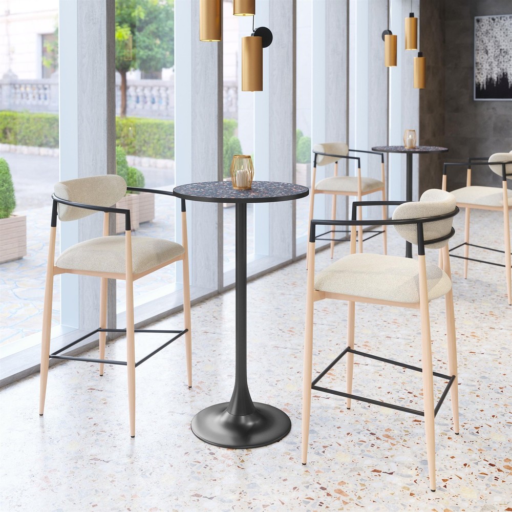 Bite Bar Table Black & Bronze
