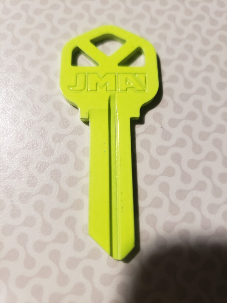 NEON YELLOW KEY BLANKS KW-1