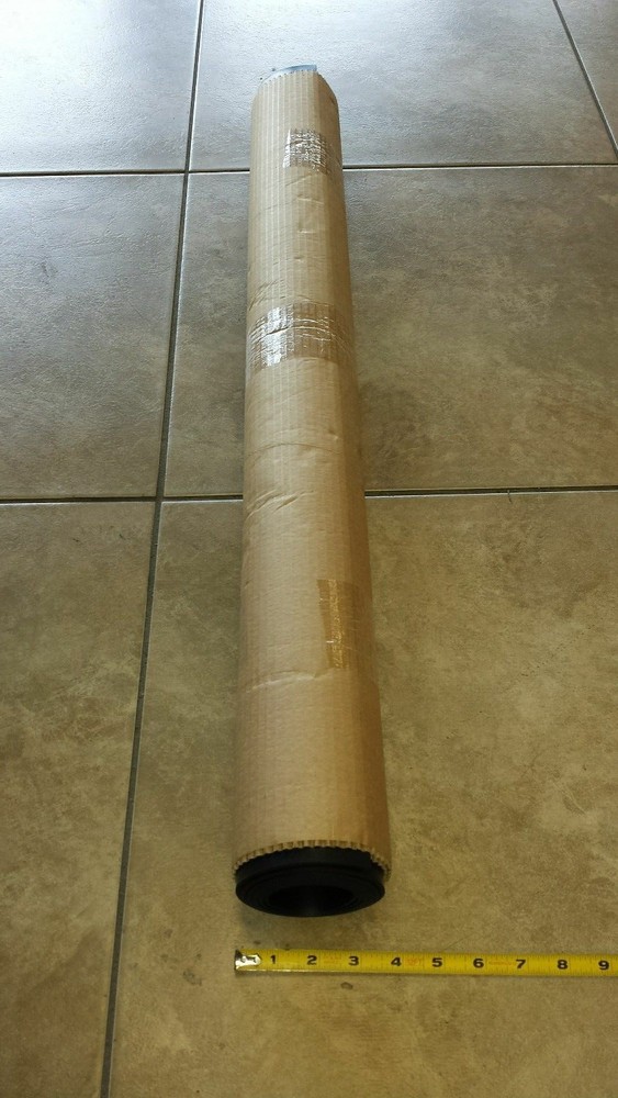 ( 1 ) Black Solid Rubber Sheet ( 36" x 48" ) 1/8" Thickness MIL-PRF-1149D