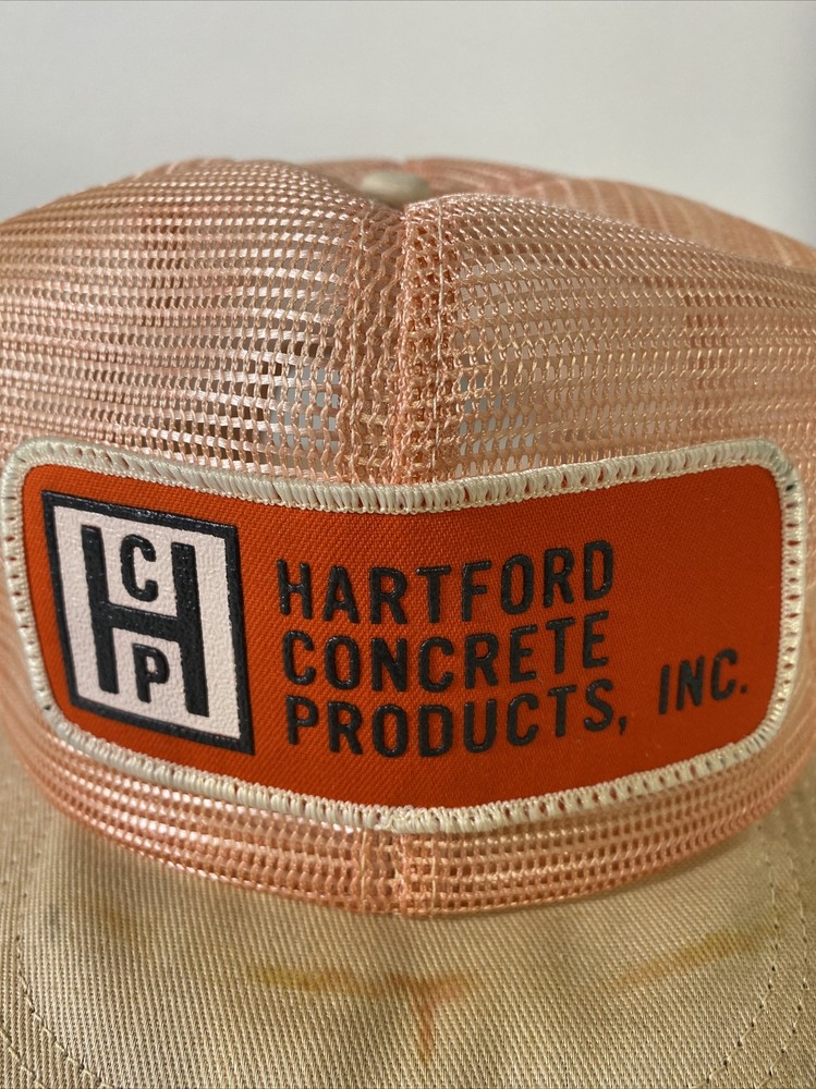 Hartford Concrete Mesh Big Patch Hat Cap Snapback Vtg