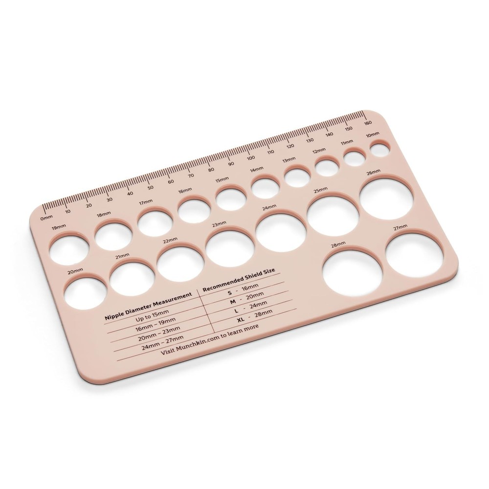 Flexible Nipple Ruler - Essential Sizing Tool for Mothers Using Shields & Pumps