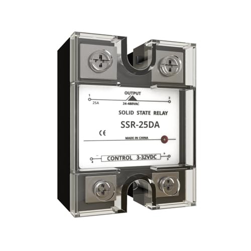 SSR-25Solid State Relay Module Input 3-32VDC to Output 24-480VAC DC to 25A DA