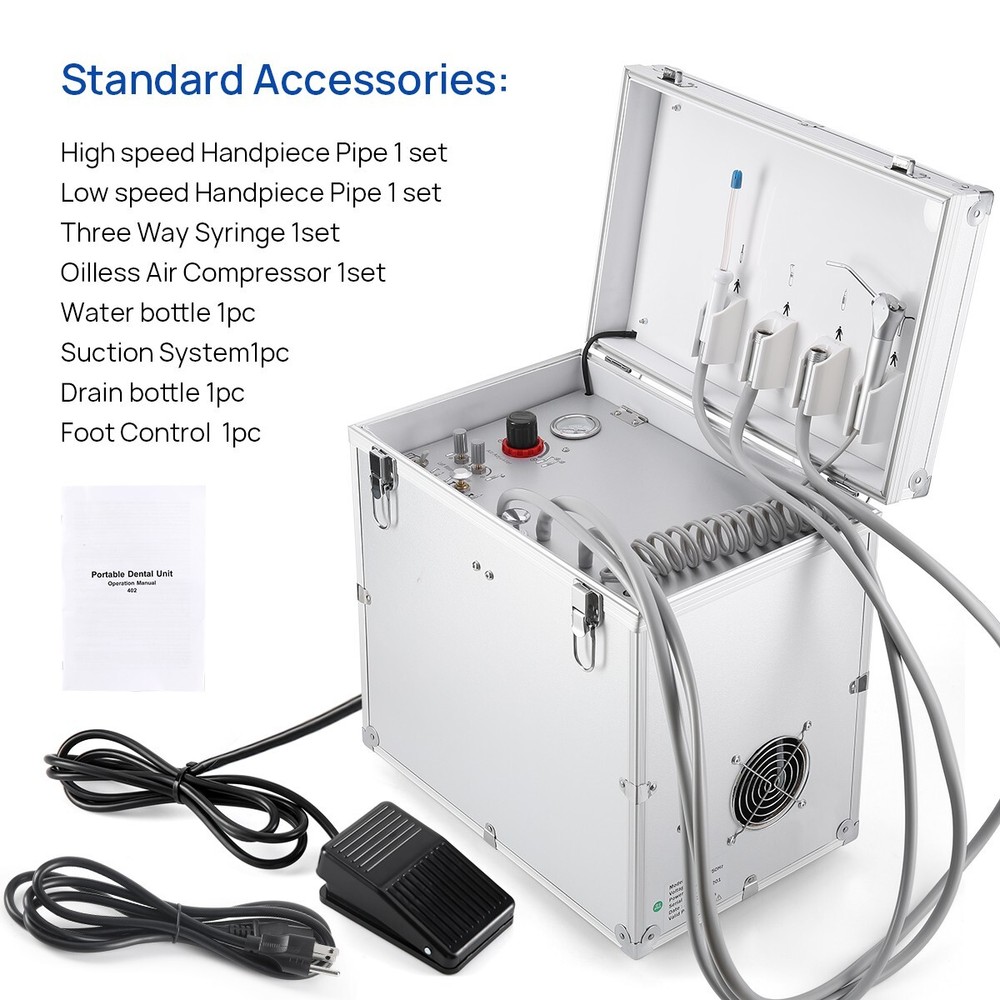 Portable Mobile Dental Delivery Unit Compressor 4Hole /Chair Computer Controlled